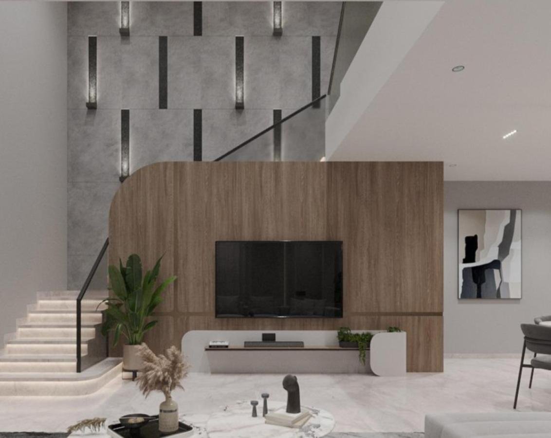 Custom TV Unit Interior Design in Gaya | Trivedi Design Studio