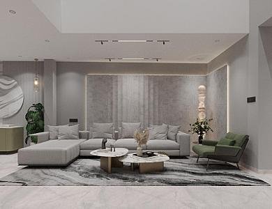 Modern Living Room Interior Design in Gaya | Trivedi Design Studio